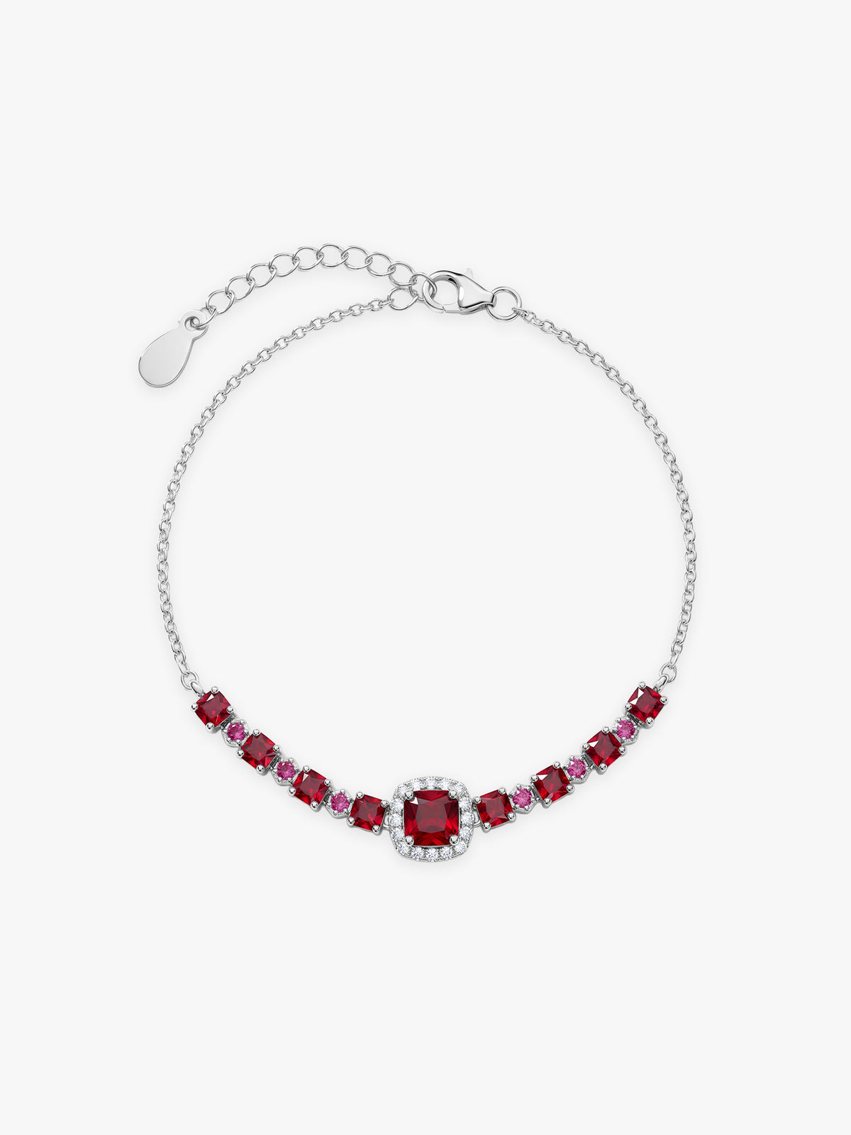 Silver Velvet Roselle Bracelet