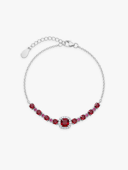 Silver Velvet Roselle Bracelet