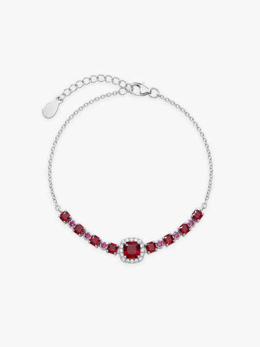 Silver Velvet Roselle Bracelet