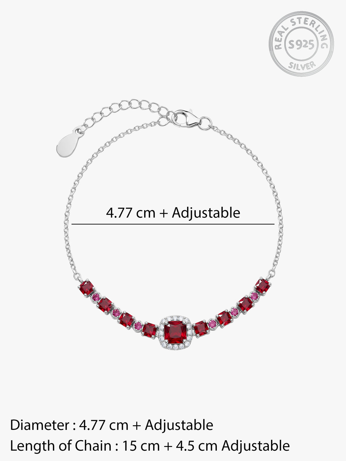 Silver Velvet Roselle Bracelet