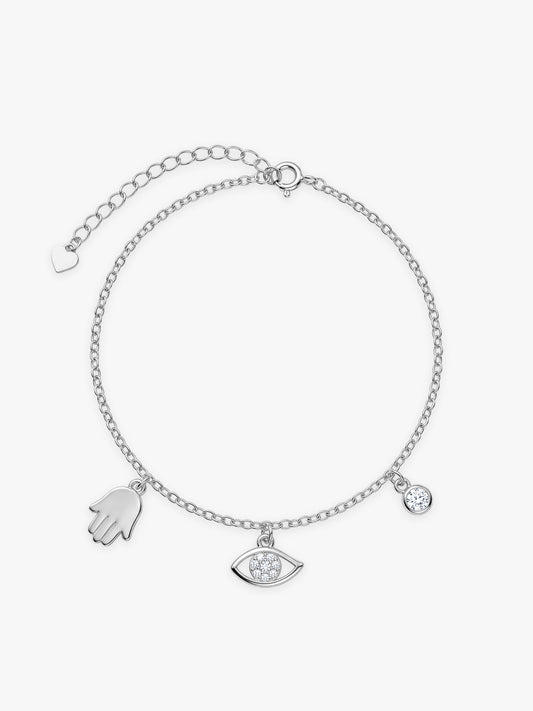 Silver Manifest Luck Bracelet