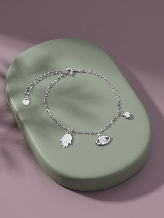 Silver Manifest Luck Bracelet