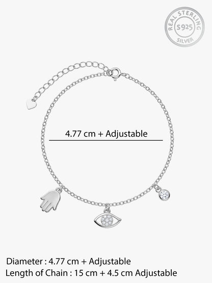 Silver Manifest Luck Bracelet