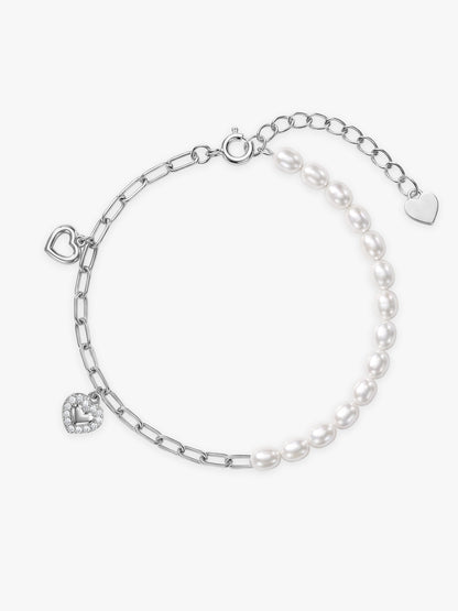 Silver Vivien Leigh Pearl Bracelet