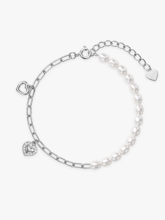 Silver Vivien Leigh Pearl Bracelet