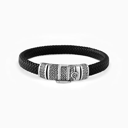 Oxidised Silver Traveller Band For Him