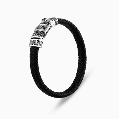 Oxidised Silver Traveller Band For Him