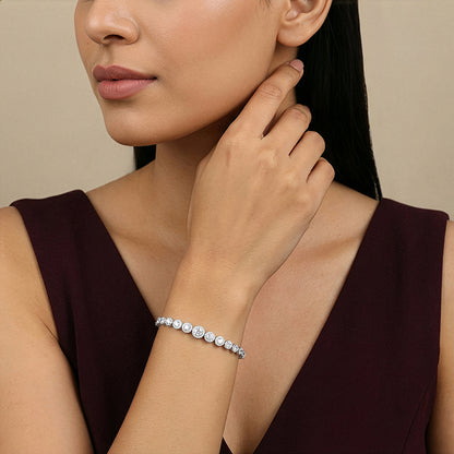 Silver Get Bolder Tennis Bracelet