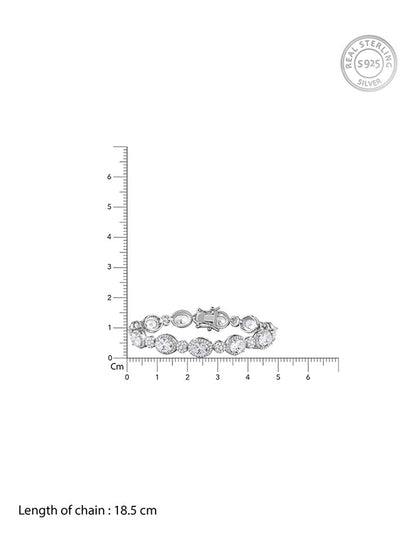 Silver Young Royals Zircon Bracelet
