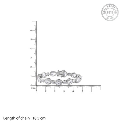 Silver Young Royals Zircon Bracelet