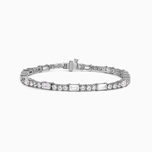 Silver Eternity Row Bracelet