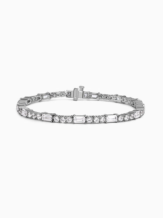 Silver Eternity Row Bracelet