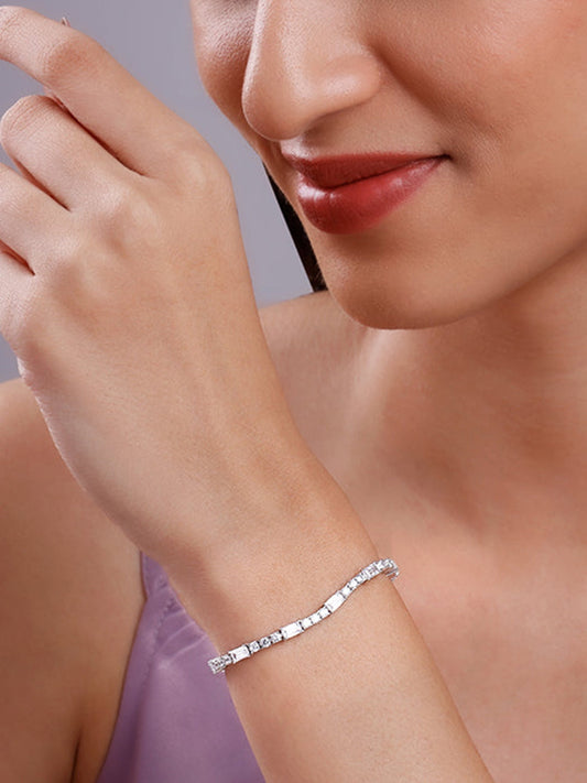 Silver Eternity Row Bracelet