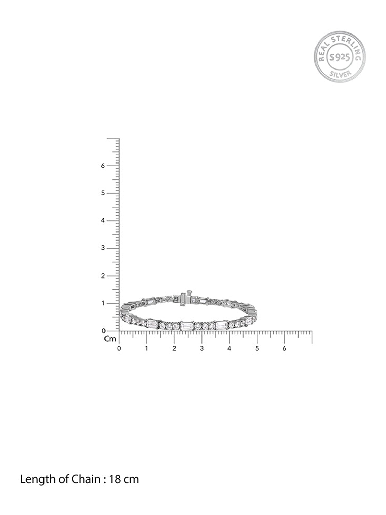 Silver Eternity Row Bracelet