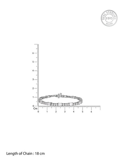 Silver Eternity Row Bracelet