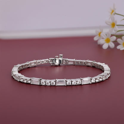 Silver Eternity Row Bracelet