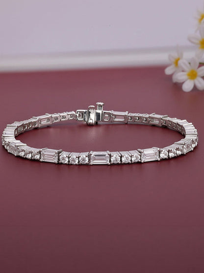 Silver Eternity Row Bracelet
