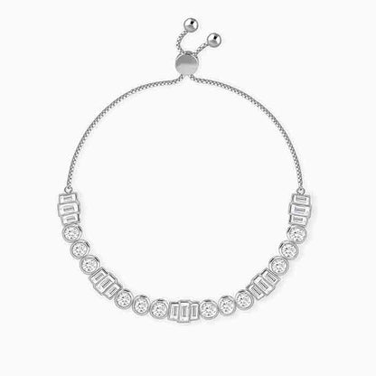 Silver Morse Code Bracelet
