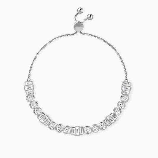 Silver Morse Code Bracelet