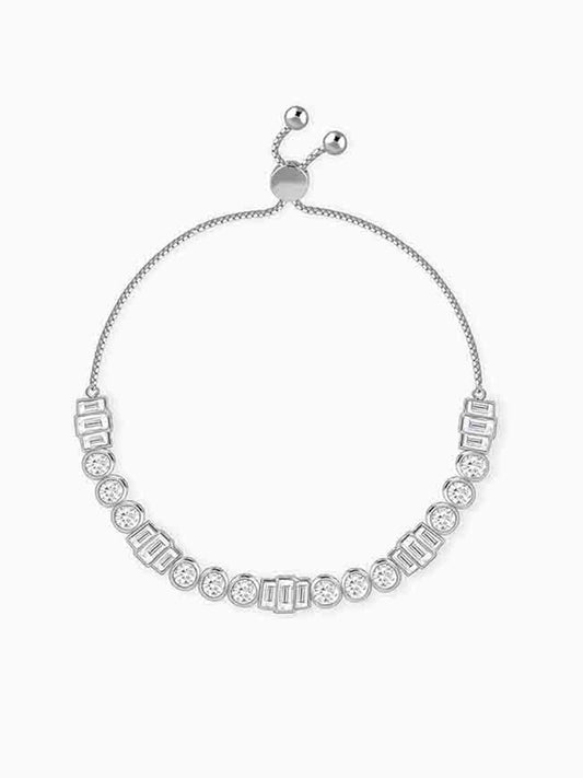 Silver Morse Code Bracelet