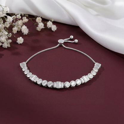 Silver Morse Code Bracelet