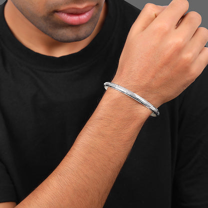 Silver Yash Kada For Him