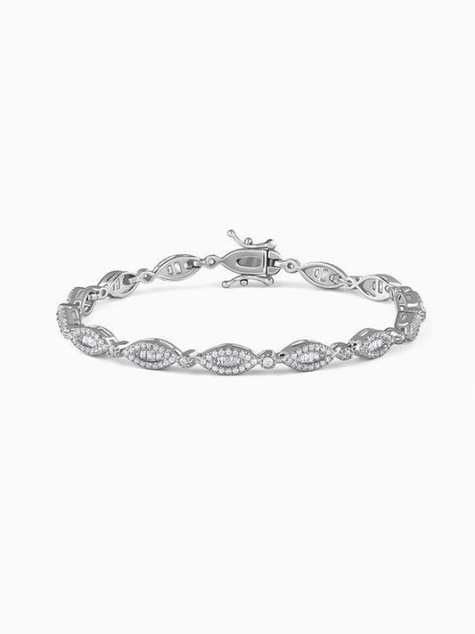 Silver Modern Nazar Bracelet