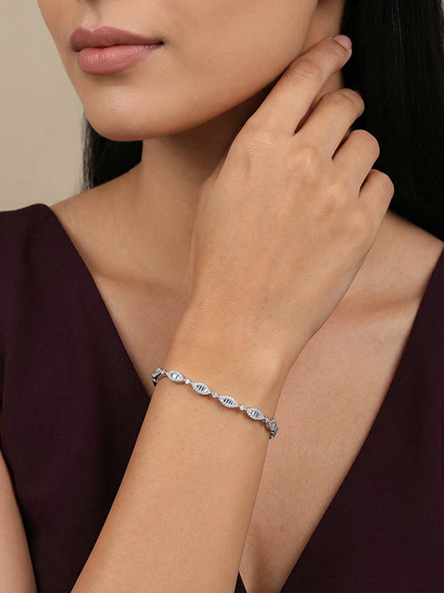 Silver Modern Nazar Bracelet