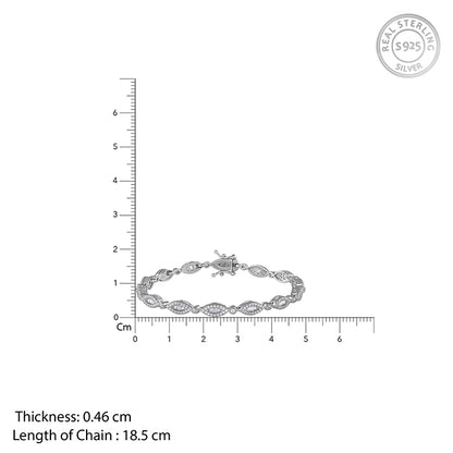 Silver Modern Nazar Bracelet