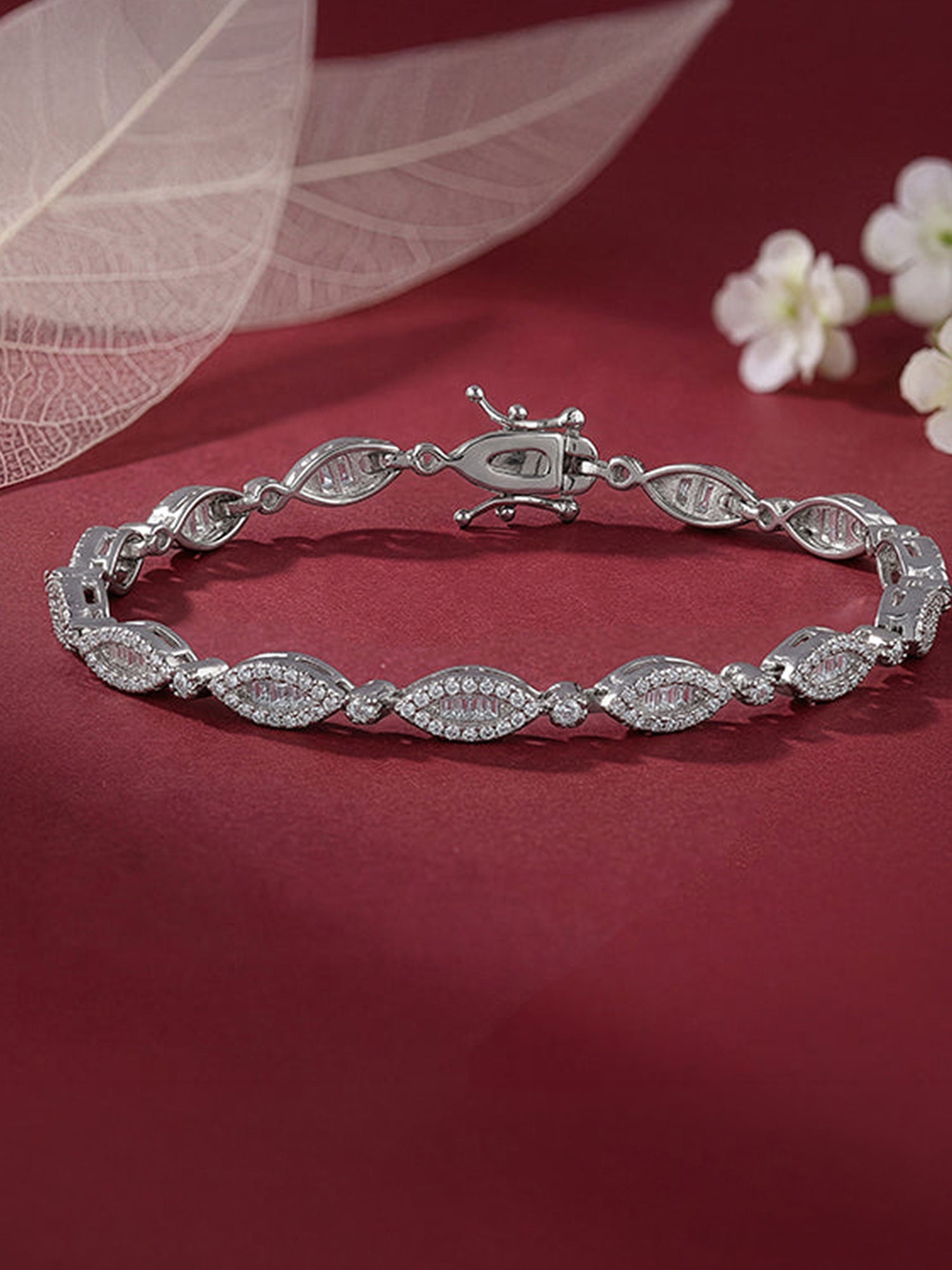 Silver Modern Nazar Bracelet