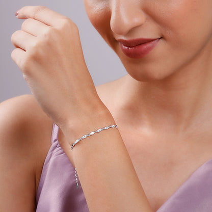 Silver Celeste Zircon Bracelet