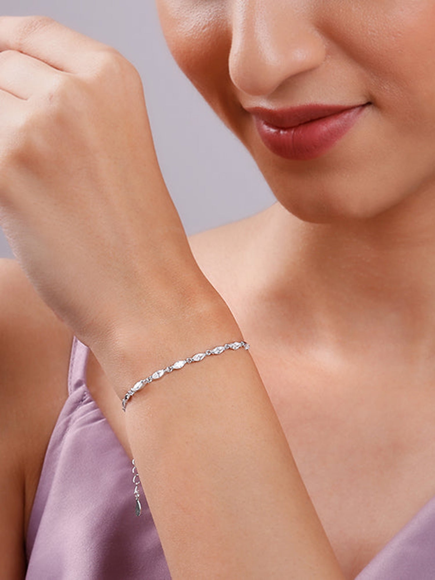 Silver Celeste Zircon Bracelet