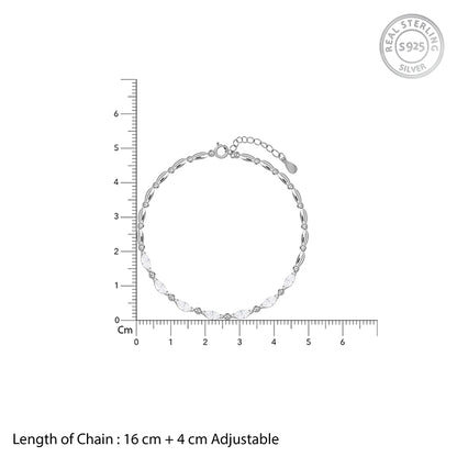 Silver Celeste Zircon Bracelet