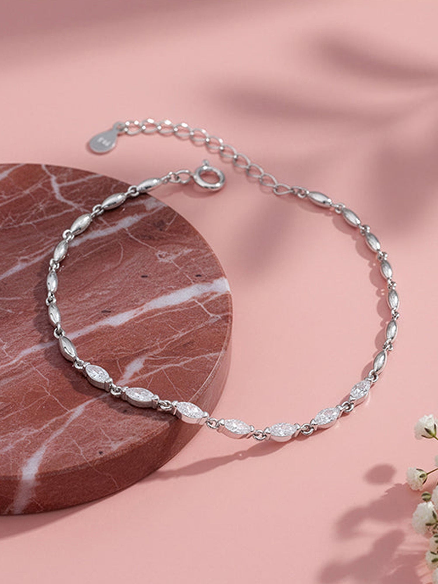 Silver Celeste Zircon Bracelet