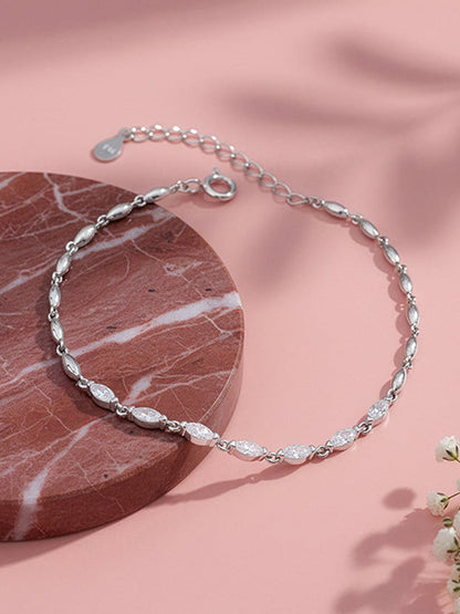 Silver Celeste Zircon Bracelet