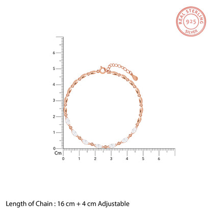 Rose Gold Celeste Zircon Bracelet