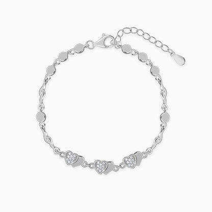 Silver Heart 2 Heart Bracelet