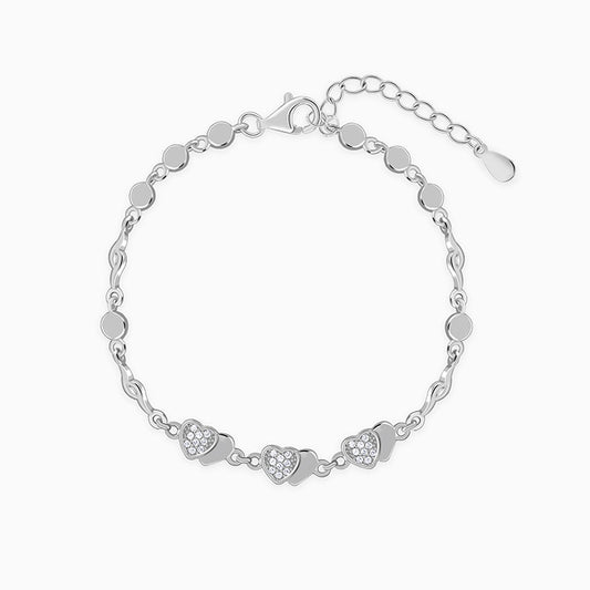 Silver Heart 2 Heart Bracelet