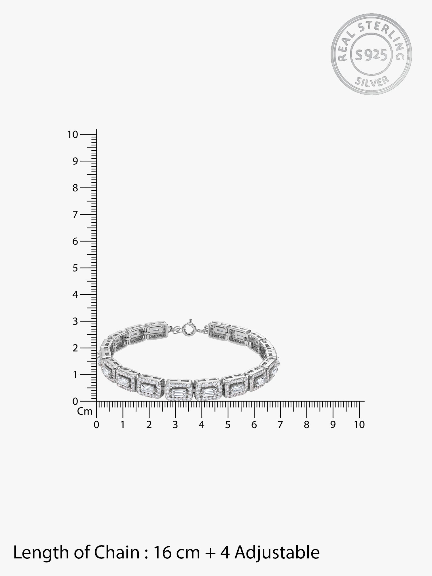 Silver Imperial Tennis Bracelet