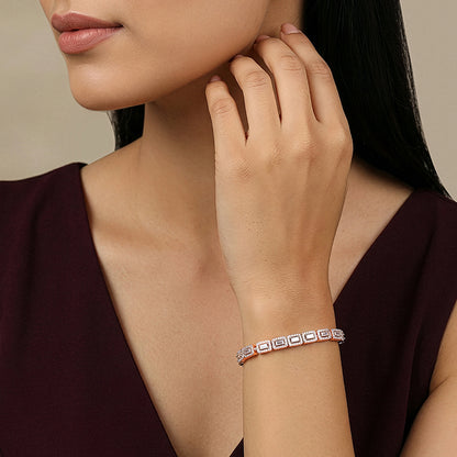 Rose Gold Imperial Tennis Bracelet