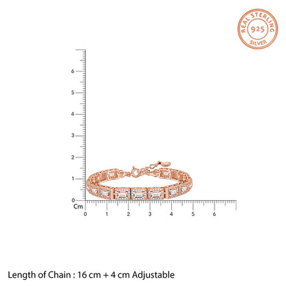 Rose Gold Imperial Tennis Bracelet
