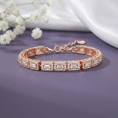 Rose Gold Imperial Tennis Bracelet