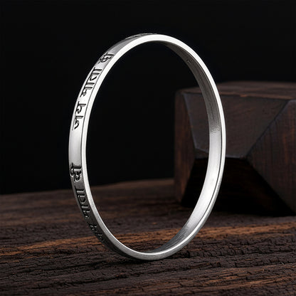 Oxidised Silver Jai Kada For him