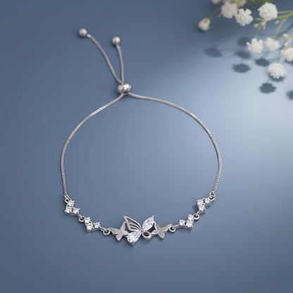 Silver Monarch Butterfly Bracelet