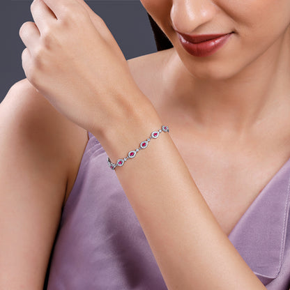 Silver Dawn Drop Bracelet