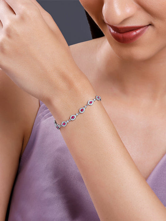 Silver Dawn Drop Bracelet