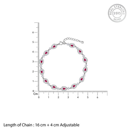 Silver Dawn Drop Bracelet