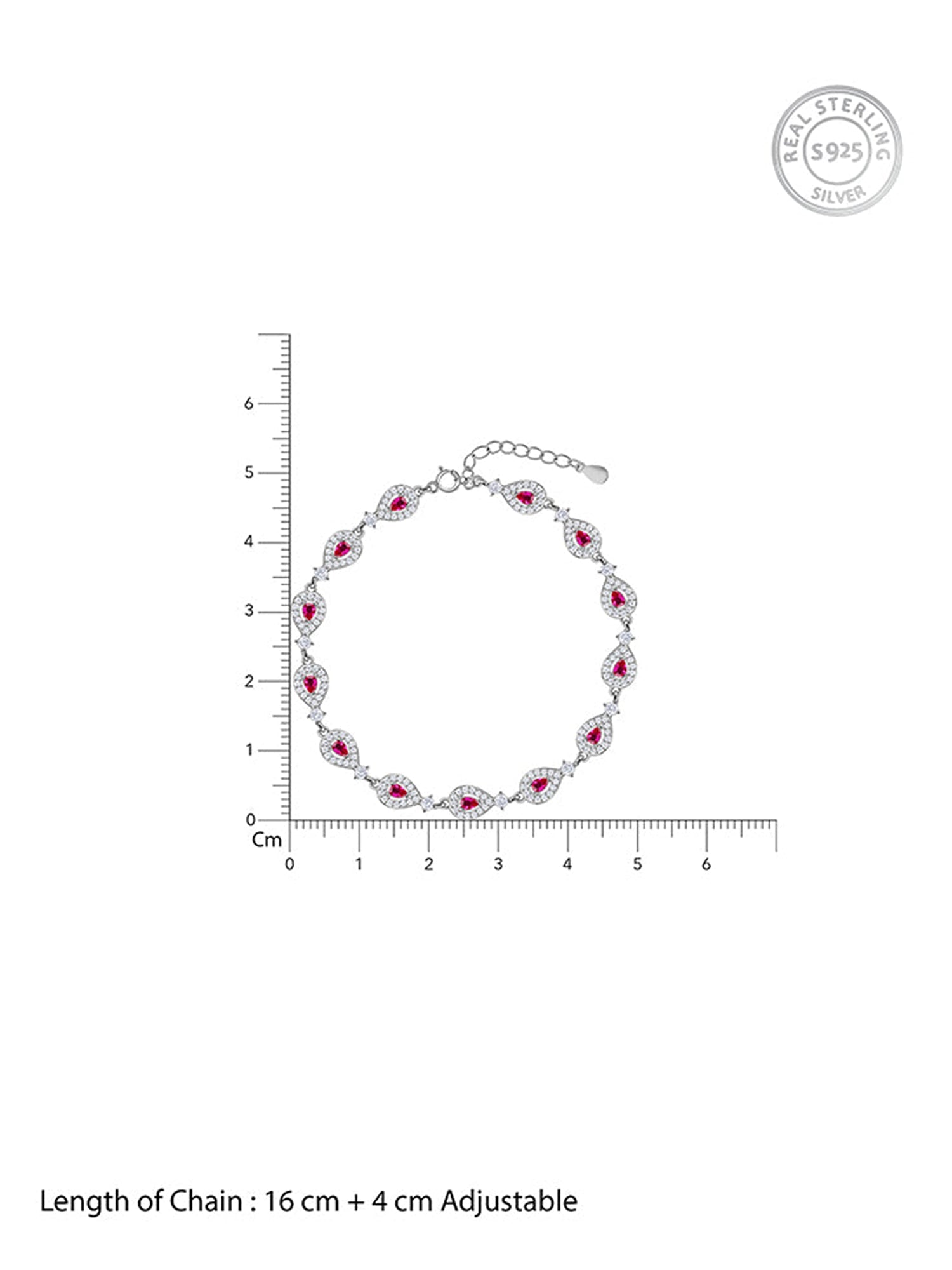 Silver Dawn Drop Bracelet