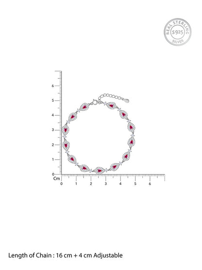 Silver Dawn Drop Bracelet