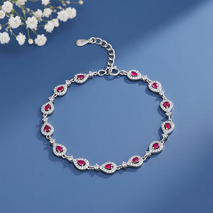 Silver Dawn Drop Bracelet